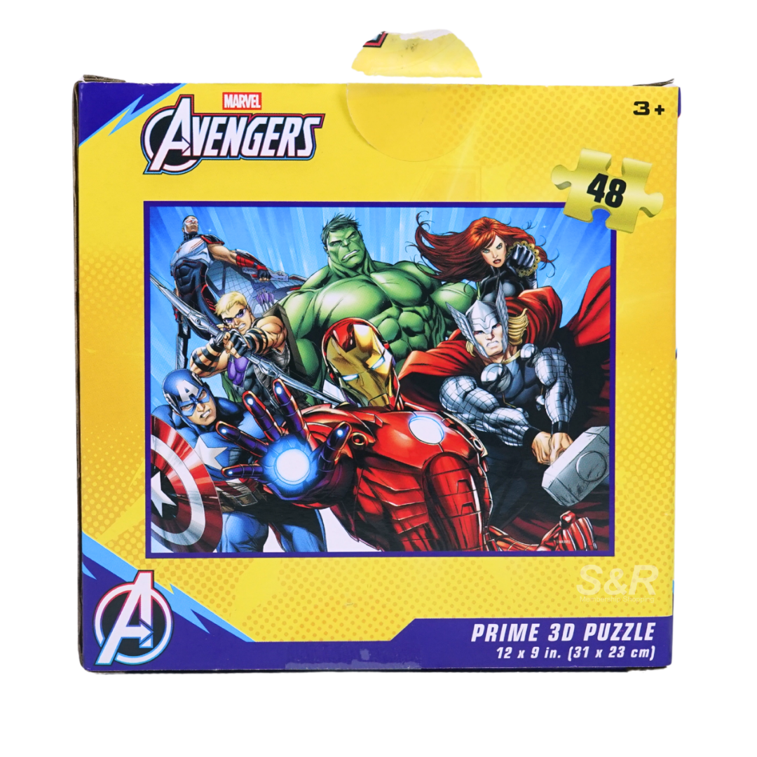 Prime 3D Marvel Avengers 12in x 9in Puzzle